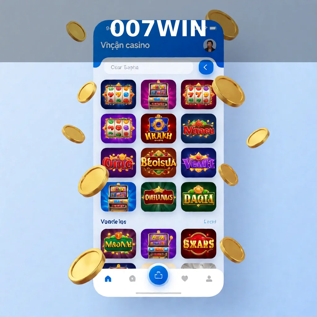 Ảnh chụp màn hình ứng dụng 007WIN trên điện thoại di động với giao diện tối ưu cho thao tác chạm